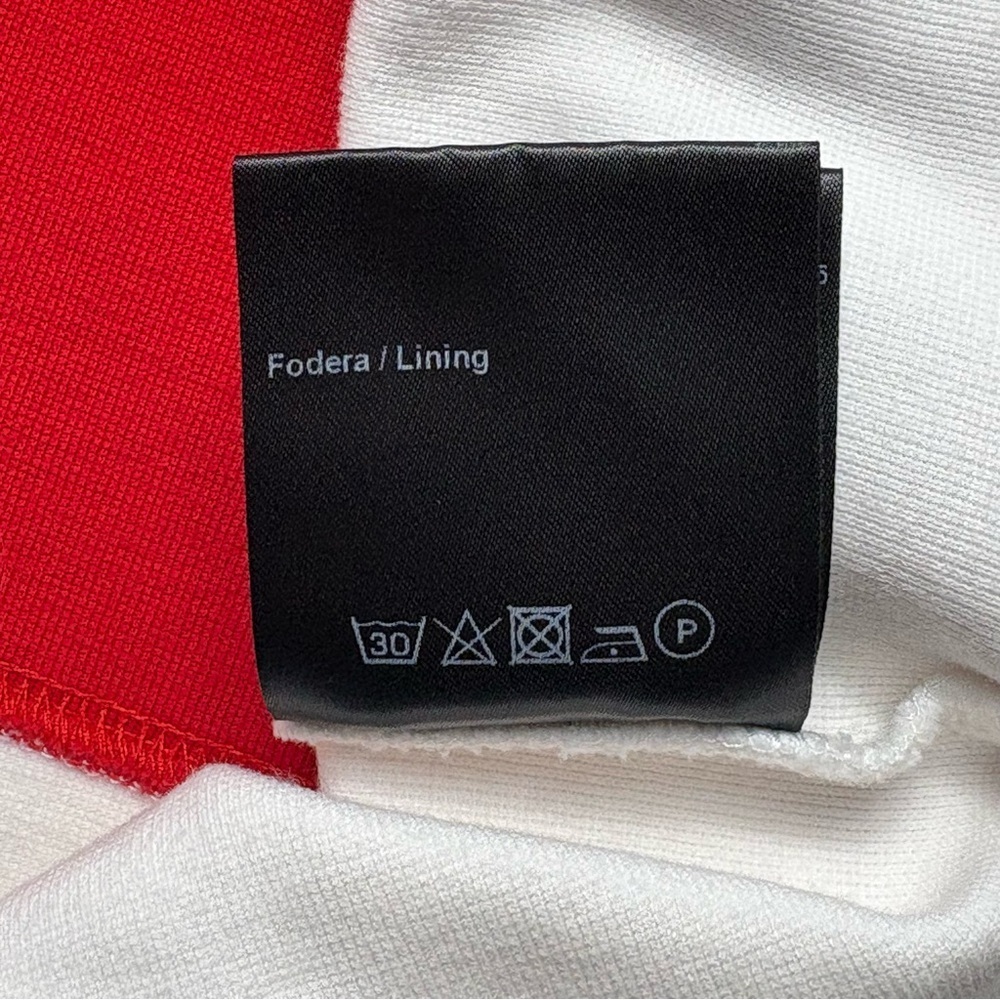 Calvin Klein 205W39NYC x Raf Simons Red White Striped Shirt Size S Thick Cotton - Picture 12 of 12